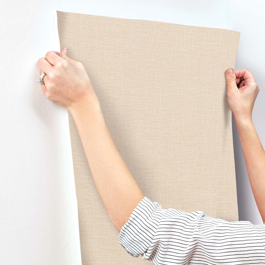 Loom Wheat Wallpaper by York Wallcoverings Designer