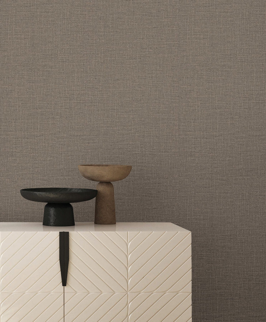 Loom Mushroom Wallpaper by York Wallcoverings Designer