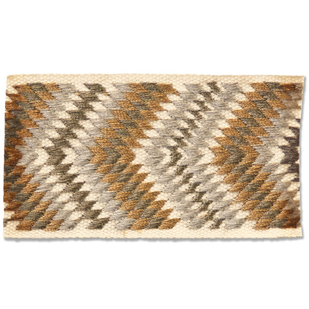 Sideways 2 Driftwood by Stout Designer Trim NEW WORLD TAPES & BORDERS 55%COT 45%SVI CHINA Horizontal: 0.000 and Vertical: 0.000 2 in - Swanky Fabrics -