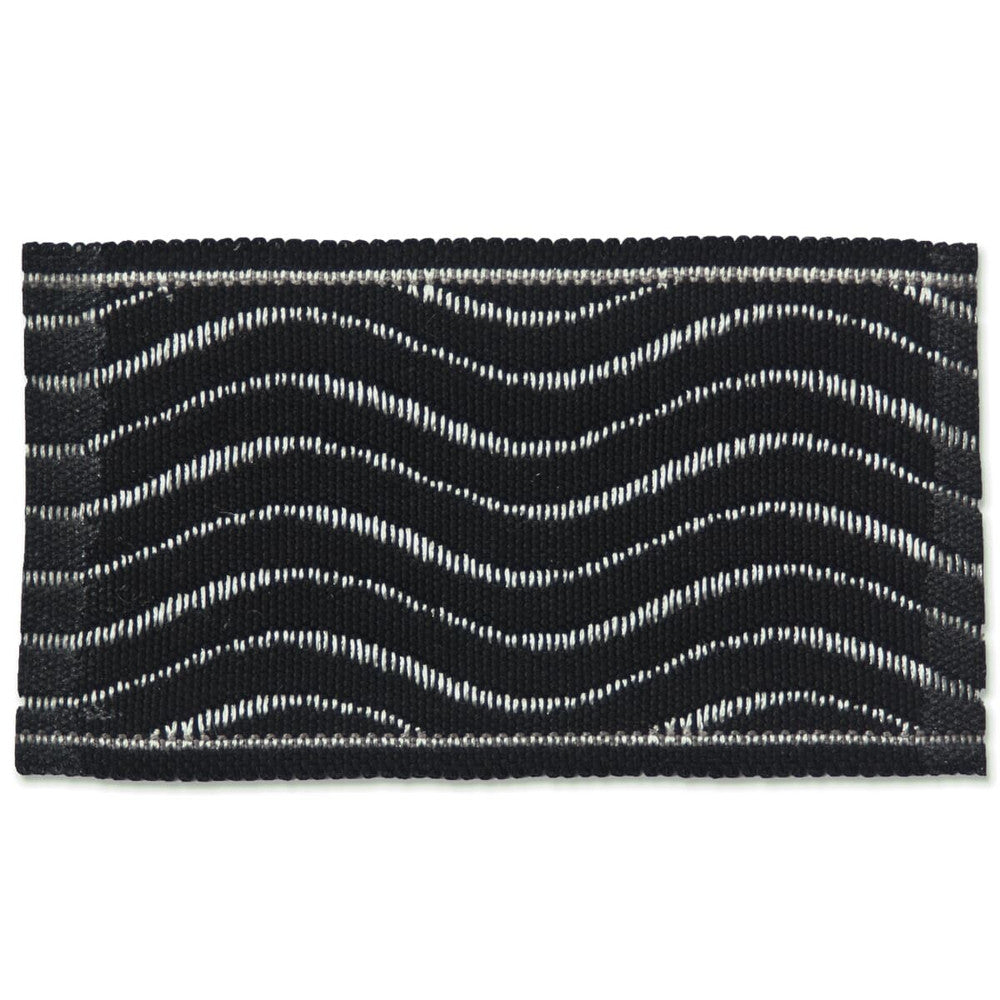 Signature 4 Ebony by Stout Designer Trim NEW WORLD TAPES & BORDERS 91%SVI 9%MTL CHINA Horizontal: 0 and Vertical: 0 2 in - Swanky Fabrics -