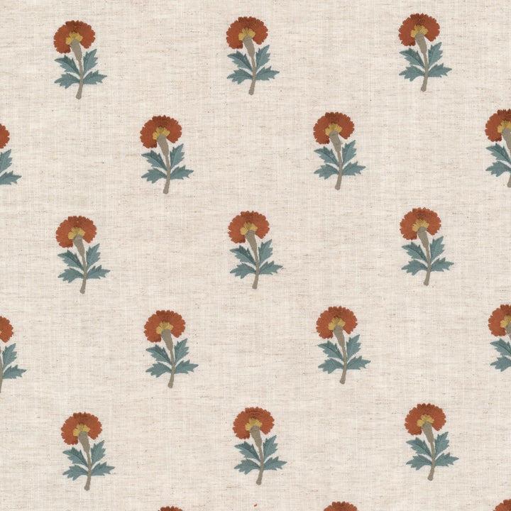 Skittle 1 Chili by Stout Designer Fabric RAINBOW LIBRARY GINGER/POPPY 82%POL 11%COT 7%LIN %REMB INDIA Horizontal: 5.375 and Vertical: 6.250 53 in - Swanky Fabrics -