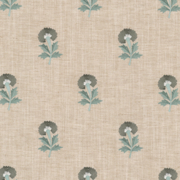 Skittle 2 Seaspray by Stout Designer Fabric RAINBOW LIBRARY VAPOR/SEAGLASS 82%POL 11%COT 7%LIN %REMB INDIA Horizontal: 5.375 and Vertical: 6.250 53 in - Swanky Fabrics -