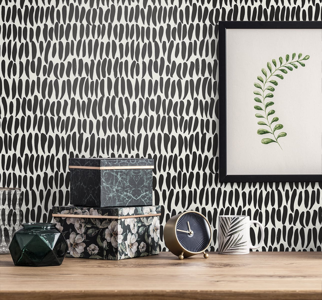 Brushwork Inkwell SL80000 by Seabrook Designs Designer Wallpaper