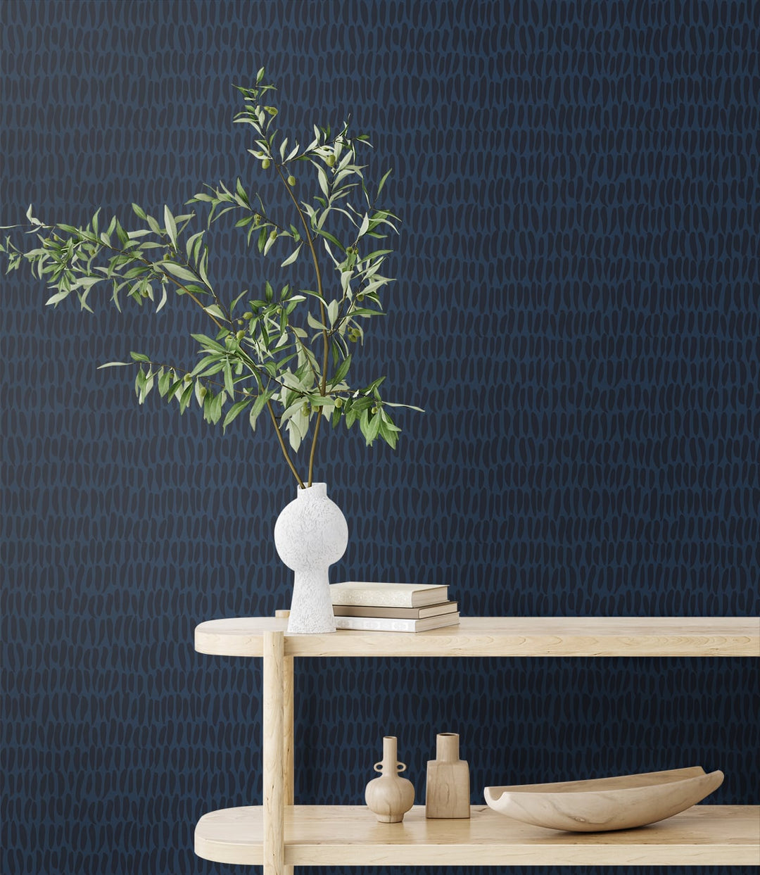 Brushwork Midnight SL80012 by Seabrook Designs Designer Wallpaper