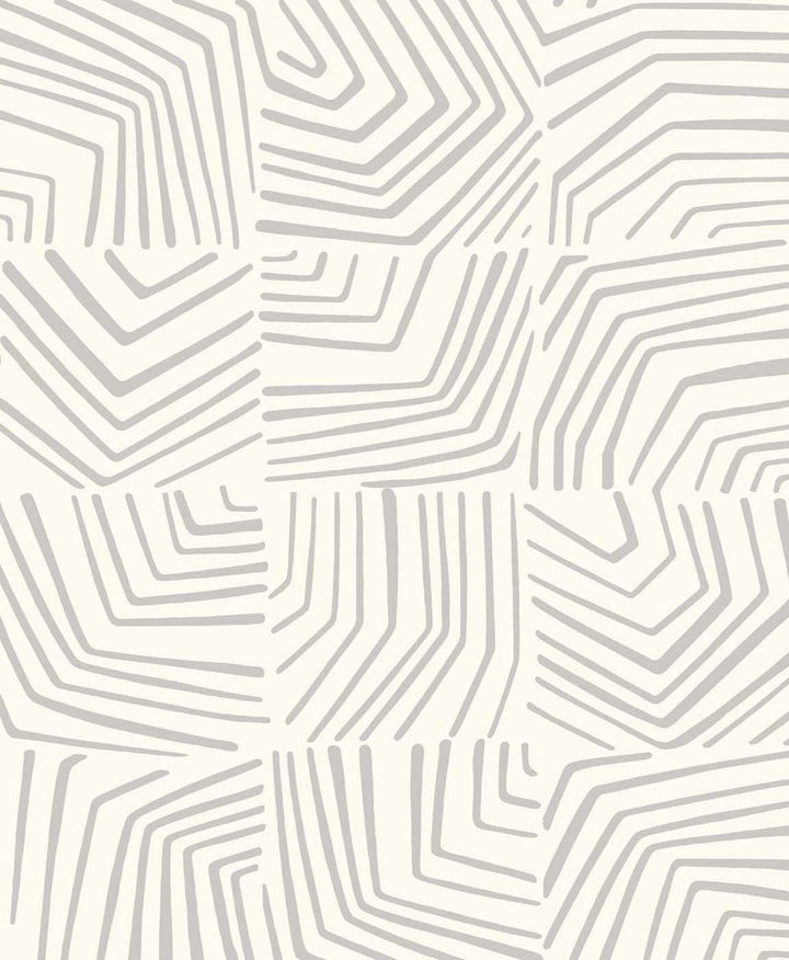 Linework Maze Fog SL80208 by Seabrook Designs Designer Wallpaper