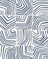 Linework Maze Imperial Blue SL80212 by Seabrook Designs Designer Wallpaper