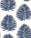 Island Palm Navy Blue SL80702 by Seabrook Designs Designer Wallpaper