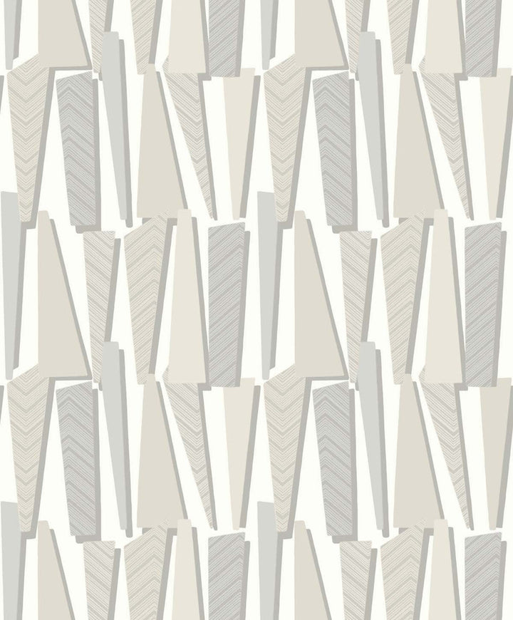 Geometric Shadows Linen SL80800 by Seabrook Designs Designer Wallpaper
