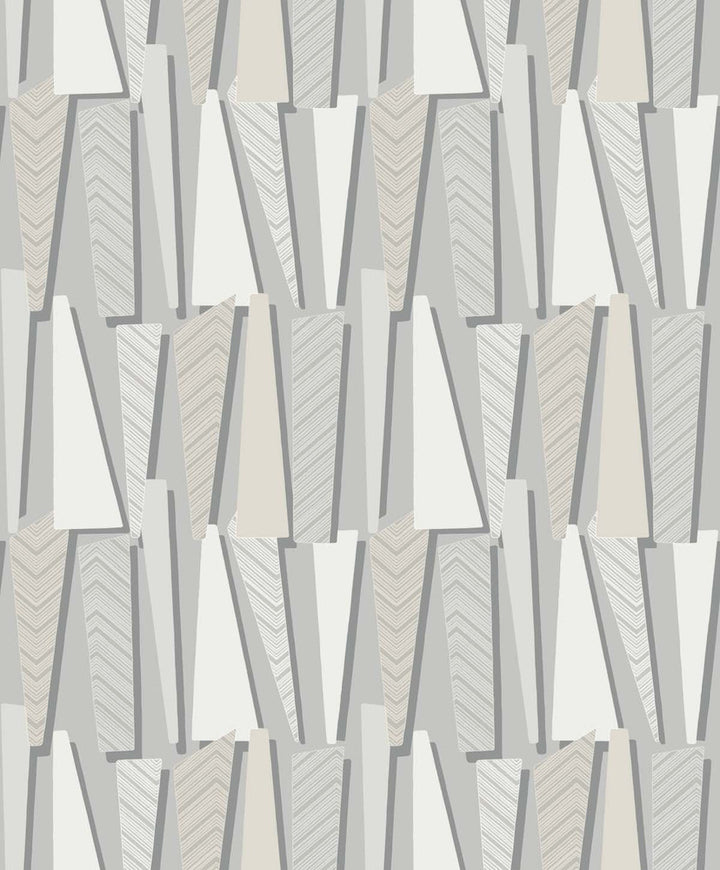 Geometric Shadows Stone SL80806 by Seabrook Designs Designer Wallpaper