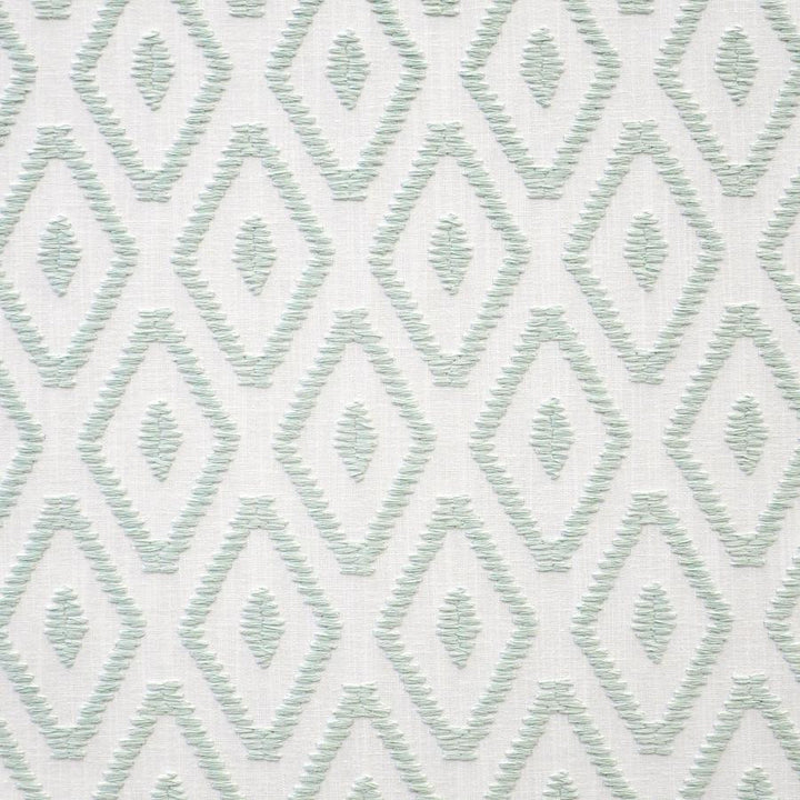 Solitaire # 323 Mint by Maxwell Designer Fabric Color Theory-Vol.V Sorbet 82% POLYESTER/11% COTTON 7% LINEN INDIA V-6.5"H-3.4" 54"EMB51.5 - Swanky Fabrics -