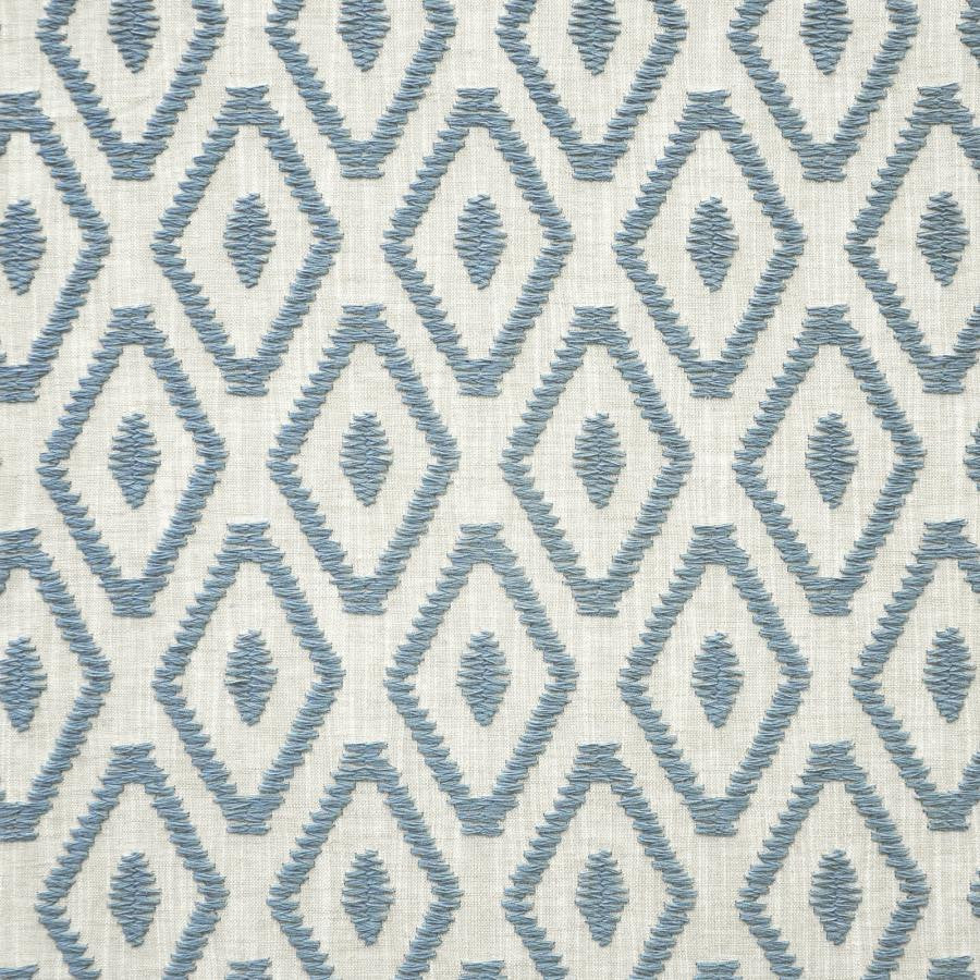 Solitaire # 327 Dresden by Maxwell Designer Fabric Color Theory-Vol.V Sorbet 82% POLYESTER/11% COTTON 7% LINEN INDIA V-6.5"H-3.4" 54"EMB51.5 - Swanky Fabrics -