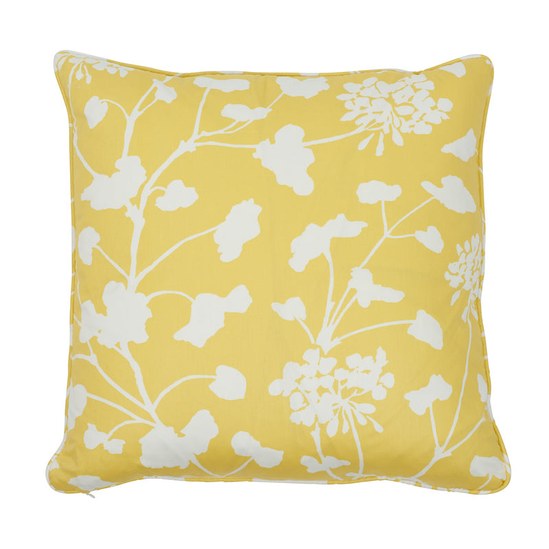Pennick Chintz Pillow Yellow SO17854005 by Schumacher Designer Pillow