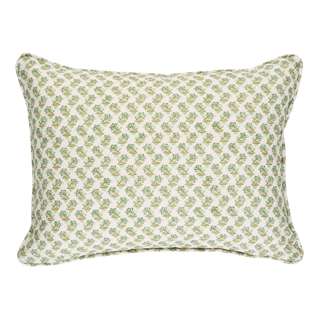 Oleander I/O Pillow Leaf Green SO18076112 by Schumacher Designer Pillow