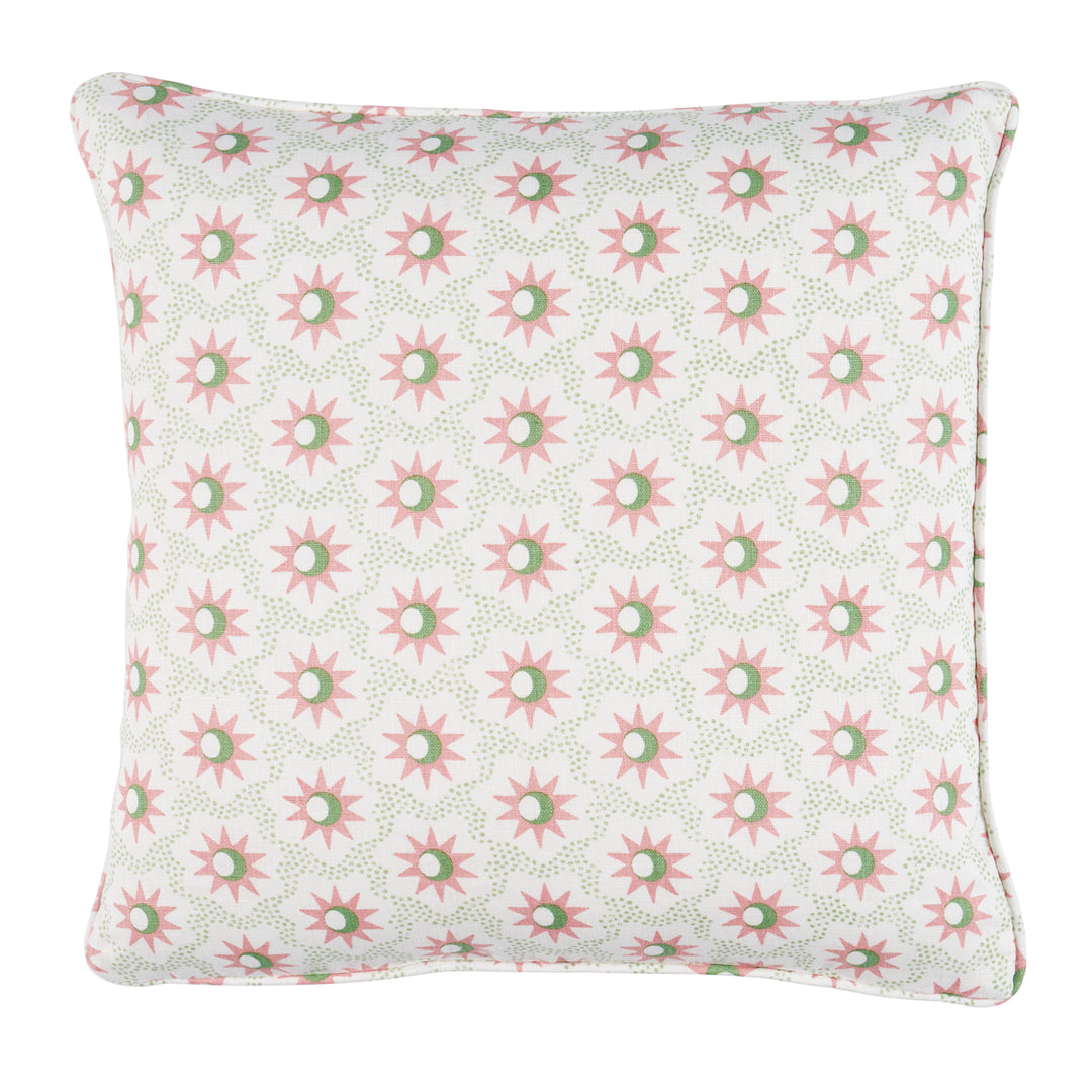 Lucie Pillow Pink & Green SO18194003 by Schumacher Designer Pillow