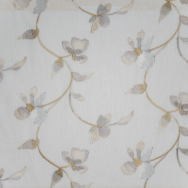 Sweet Pea # 634 Silver by Maxwell Designer Fabric Color Theory-Vol.Viii Tigerseye BASE: 52% POLYESTER
48% COTTON
EMB: 100% VISCOSE INDIA V-9.3" H-17.5" 52" - Swanky Fabrics -