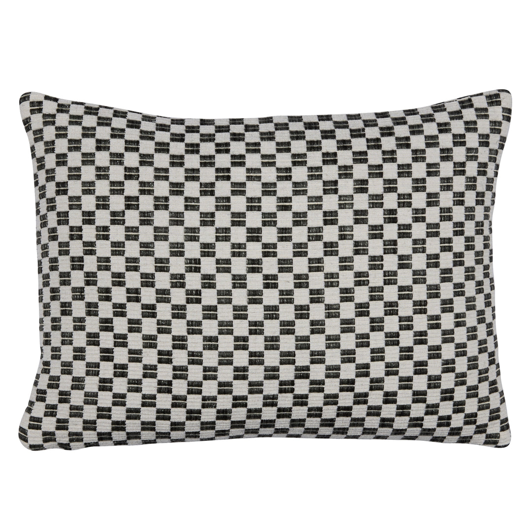 Elkhart Pillow Black SO7674113 by Schumacher Designer Pillow