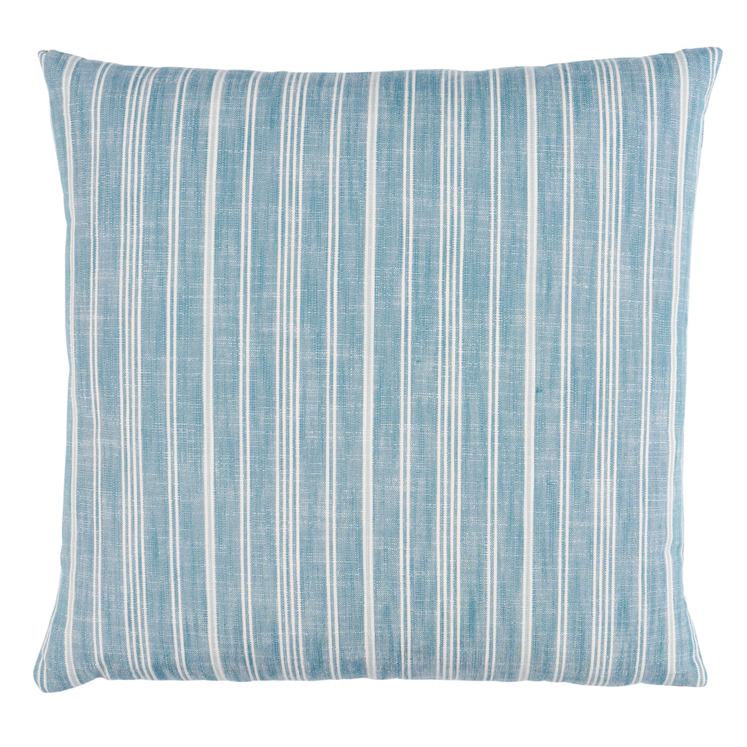 Lucy Stripe Pillow Indigo SO8371306 by Schumacher Designer Pillow