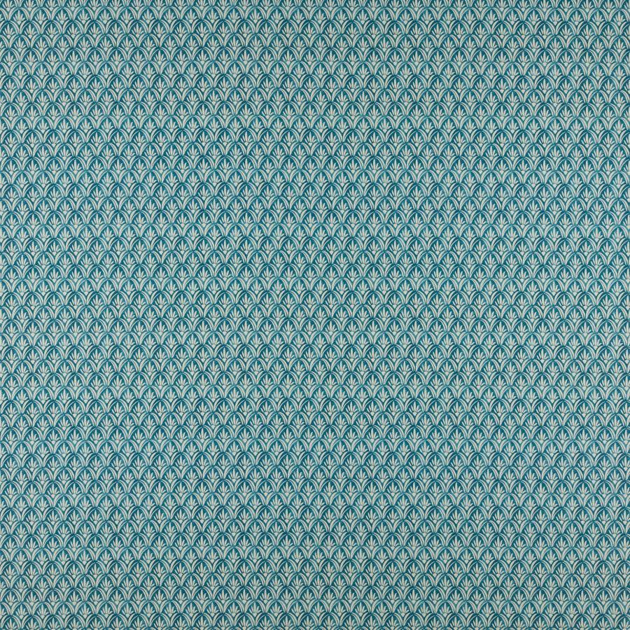Stratton # 572 Peacock by Maxwell Designer Fabric Print Gallery Iii 85% COTTON
15% LINEN SPAIN V-3.3" H-1.4" 55" - Swanky Fabrics -