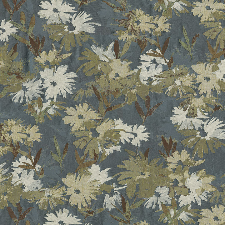 Olivia 31 Slate by ABBEYSHEA Designer Fabric N/A 95% Polyester, 5% Linen China 60,000 Double Rubs </p><p>Repeat: Horizontal: and Vertical: 56" (142 cm) - Swanky Fabrics -
