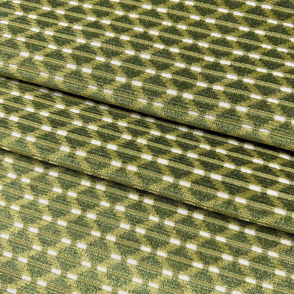Sorbus Lime by Magnolia Designer Fabric - 51 Viscose, 32 Polyester, 17 Cotton India 60000 Horizontal: 0.75 and Vertical: 1.5 54 - Swanky Fabrics -
