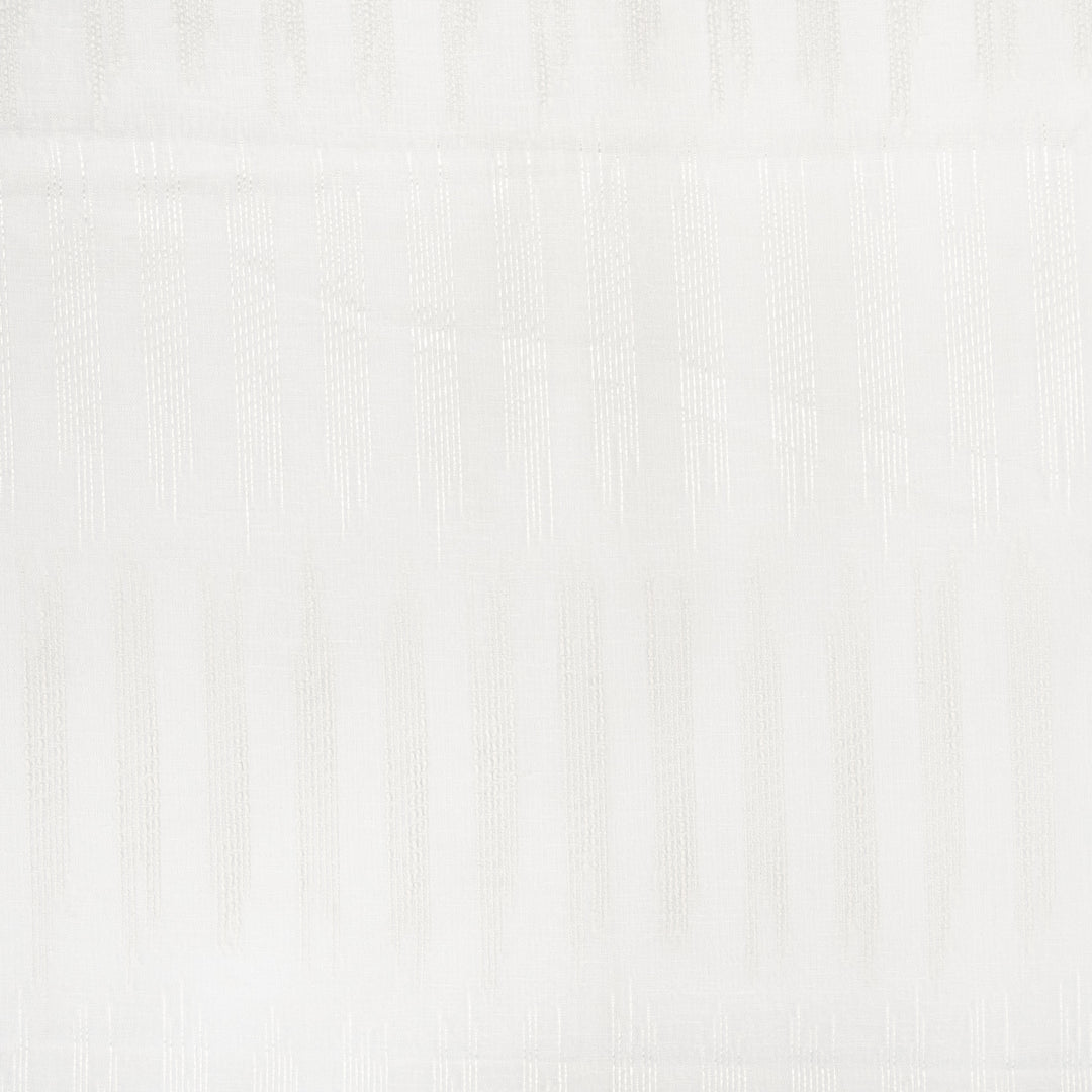 Sumter # 319 Snowfall by Maxwell Designer Fabric Sheer Escape 100% POLYESTER TURKEY V-15" H- 15.7" 118" - Swanky Fabrics -
