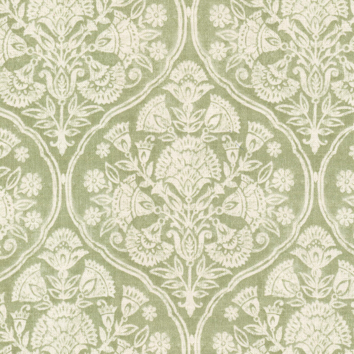 Souffle 1 Pear by Stout Designer Fabric RAINBOW LIBRARY SAGE/CYPRESS 75%COT 25%LIN SOUTH KOREA Horizontal: 13.250 and Vertical: 17.500 54.5 in - Swanky Fabrics -