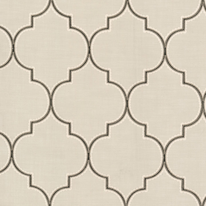 Souvenir 1 Domino by Stout Designer Fabric RAINBOW LIBRARY ALMOND/GRANITE 46%COT 36%POL 18%SVI INDIA Horizontal: 6.625 and Vertical: 9.250 55 in - Swanky Fabrics -