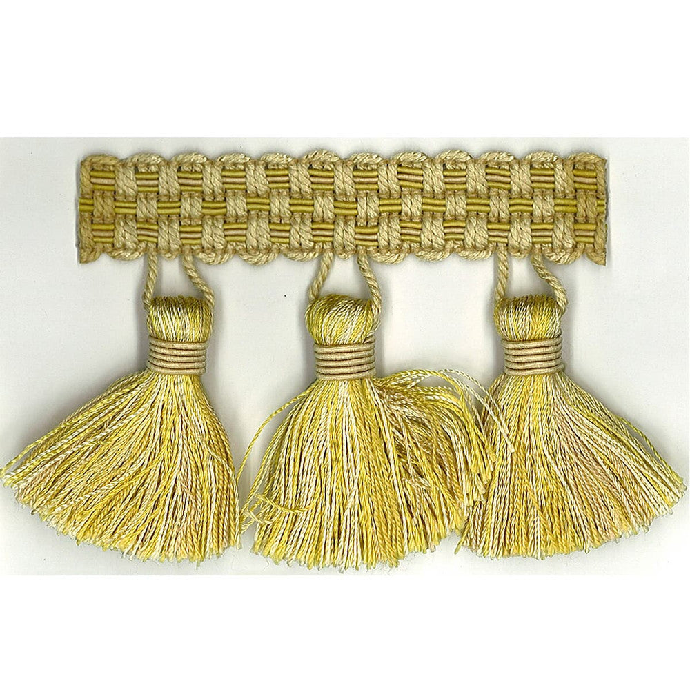 Sponsor 10 Amber by Stout Designer Trim Art Of Design Trim-2 Tassel Fringe 100% Spun Viscose CHINA Horizontal: 0 and Vertical: 0 3 in - Swanky Fabrics -