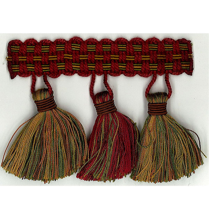 Sponsor 11 Wine by Stout Designer Trim ART OF DESIGN TRIM-2 TASSEL FRINGE 100%SVI CHINA Horizontal: 0 and Vertical: 0 3 in - Swanky Fabrics -