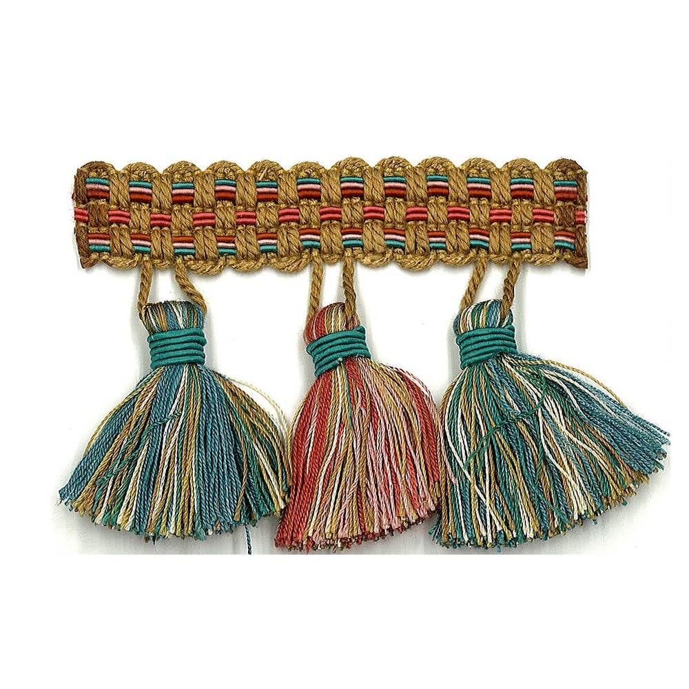 Sponsor 16 Lagoon by Stout Designer Trim ART OF DESIGN TRIM-2 TASSEL FRINGE 100%SVI CHINA Horizontal: 0 and Vertical: 0 3 in - Swanky Fabrics -