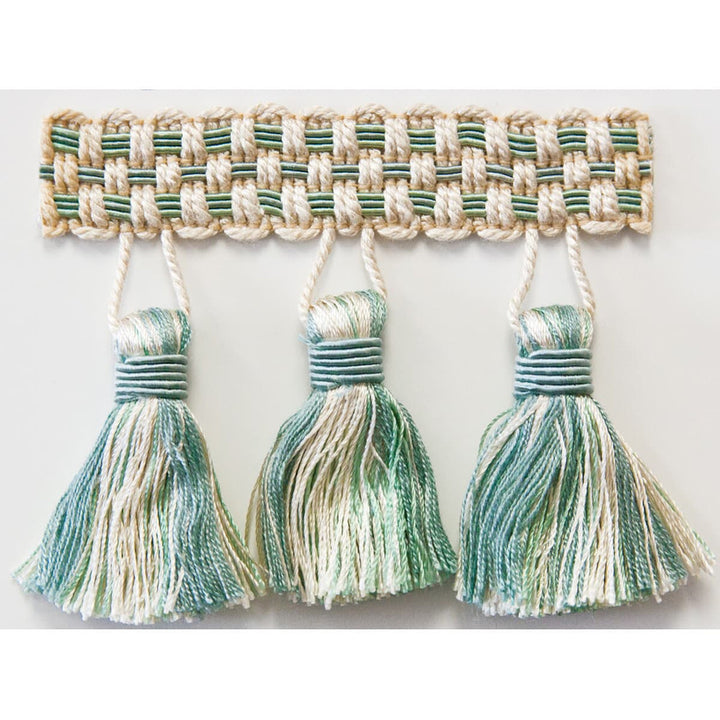 Sponsor 20 Beachglass by Stout Trim Stout Trim Sponsor 20 BeachglassTrim ART OF DESIGN TRIM-2 TASSEL FRINGE CHINA </p><p>Repeat: H: 0.000, V: 0.000 3 in - Fabric Carolina -
