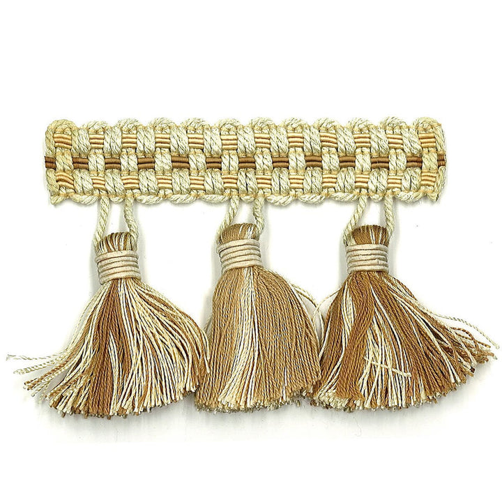 Sponsor 24 Sand by Stout Designer Trim Art Of Design Trim-2 Tassel Fringe 100% Spun Viscose CHINA Horizontal: 0 and Vertical: 0 3 in - Swanky Fabrics -