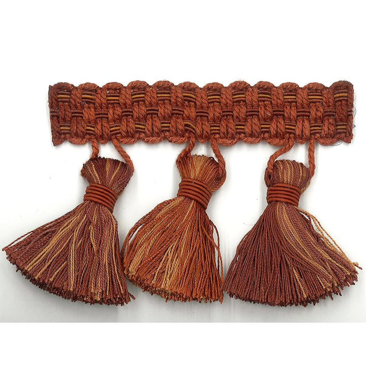Sponsor 2 Paprika by Stout Trim Stout Trim Sponsor 2 PaprikaTrim ART OF DESIGN TRIM-2 TASSEL FRINGE CHINA </p><p>Repeat: H: 0.000, V: 0.000 3 in - Fabric Carolina -