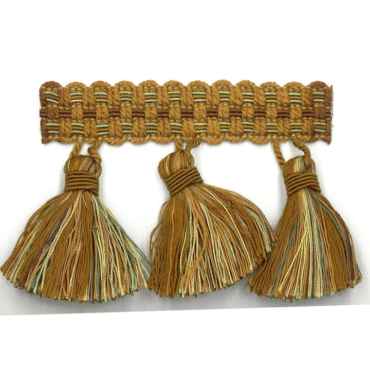 Sponsor 37 Nutmeg by Stout Designer Trim ART OF DESIGN TRIM-2 TASSEL FRINGE 100%SVI CHINA WYZENBEEK 100 000 DOUBLE RUB WEAR TEST (HEAVY DUTY) FLAME RETARDANT-U.F.A.C. CLASS 1 CATB 117-2013 Horizontal: 0.000 and Vertical: 0.000 3 in - Swanky Fabrics -