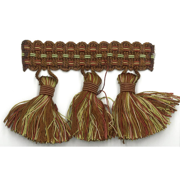 Sponsor 38 Woodland by Stout Designer Trim Art Of Design Trim-2 Tassel Fringe 100% Spun Viscose CHINA Horizontal: 0 and Vertical: 0 3 in - Swanky Fabrics -