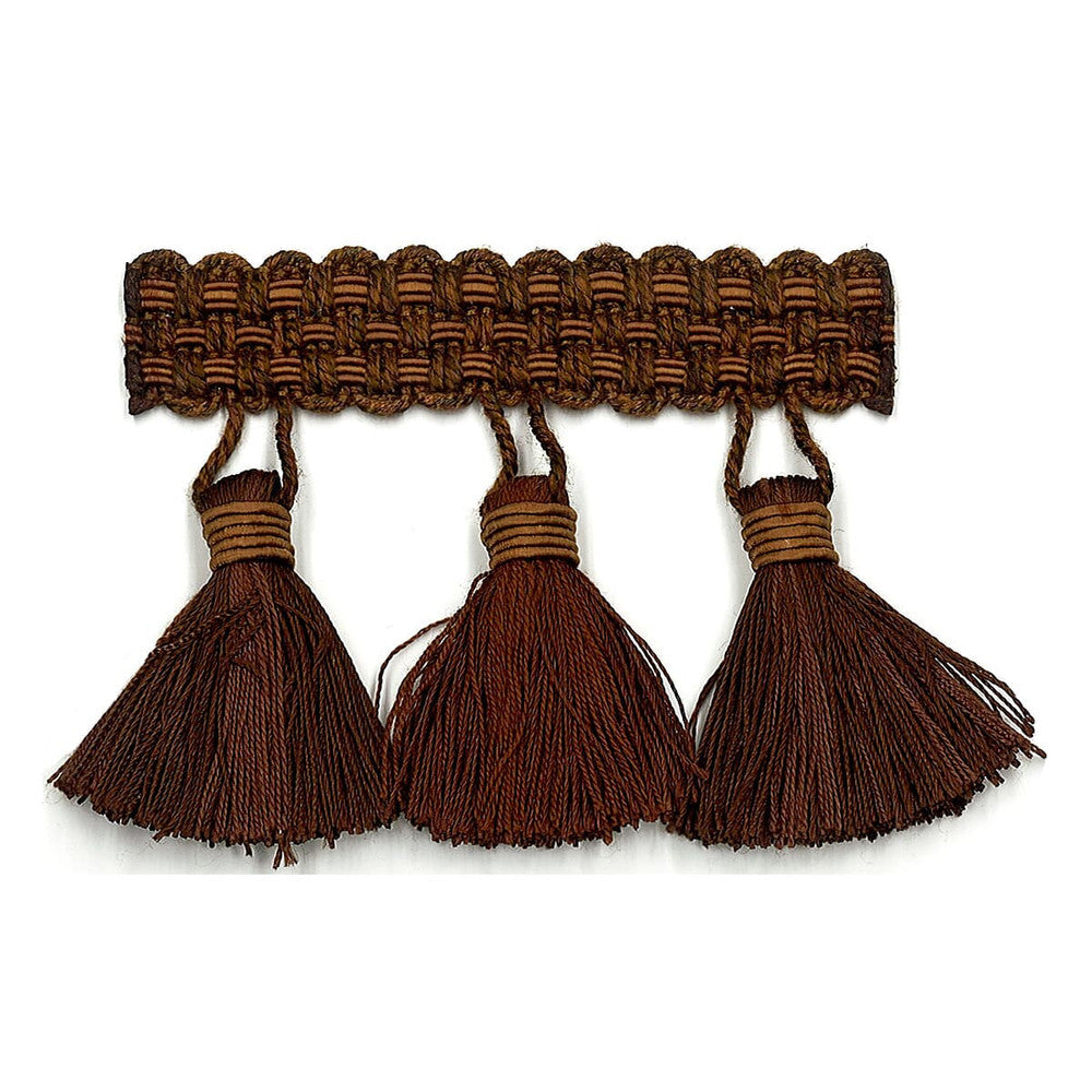 Sponsor 3 Cocoa by Stout Trim Stout Trim Sponsor 3 CocoaTrim ART OF DESIGN TRIM-2 TASSEL FRINGE 100%SVI CHINA </p><p>Repeat: H: 0.000, V: 0.000 3 in - Fabric Carolina -