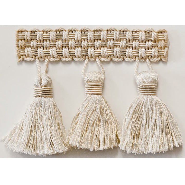 Sponsor 6 Vanilla by Stout Designer Trim ART OF DESIGN TRIM-2 TASSEL FRINGE 100%SVI CHINA PERFORMANCE RATED FABRIC WYZENBEEK 47 000 DOUBLE RUB WEAR TEST (HEAVY DUTY) LIGHTFASTNESS-AATCC TM 16 (1500 HOURS) CATB 117-2013 Horizontal: 0.000 and Vertical: 0.000 3 in - Swanky Fabrics -