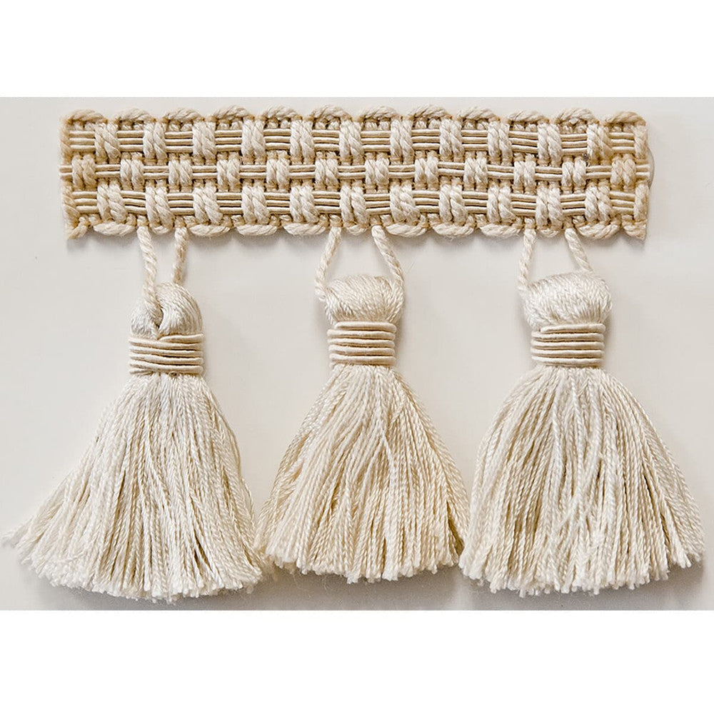 Sponsor 6 Vanilla by Stout Designer Trim ART OF DESIGN TRIM-2 TASSEL FRINGE 100%SVI CHINA Horizontal: 0 and Vertical: 0 3 in - Swanky Fabrics -