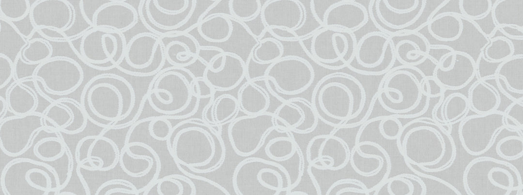 Squiggles 130 White by Covington Designer Fabric