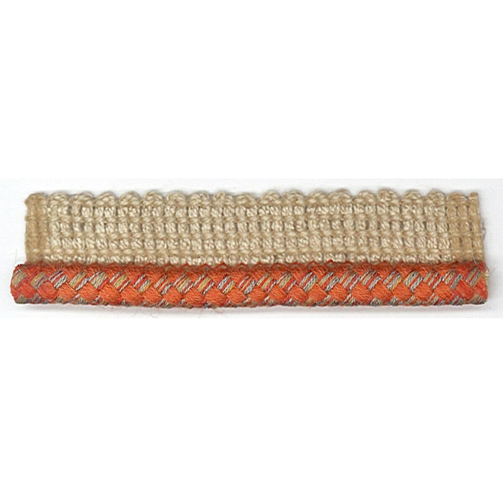 Starfire 1 Coral by Stout Designer Trim Just Cords 48% Spun Viscose 27% Acrylic 10% Cotton 10% BAM 5% Linen ITALY Horizontal: 0 and Vertical: 0 0.25 in - Swanky Fabrics -
