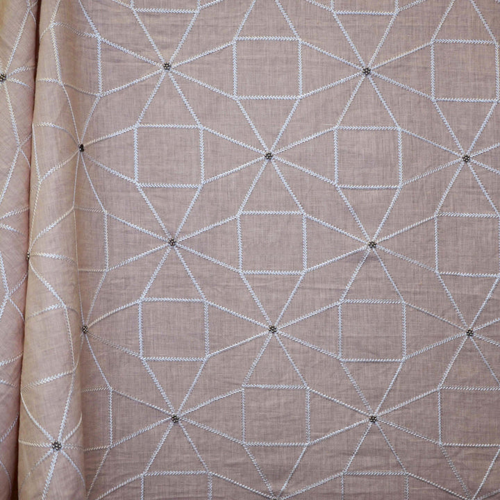 Starfire 22Sj102 by JF Designer Fabric JF Studio 100% Linen India Horizontal: 17.25 and Vertical: 15.75 54 - Swanky Fabrics -