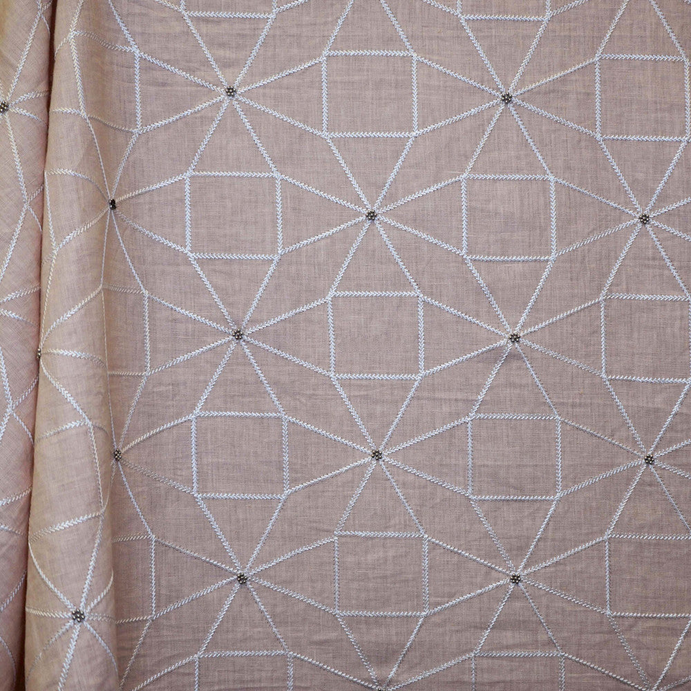 STARFIRE 22SJ102 by JF Designer Fabric JF Studio 100% Linen India  Horizontal: 17.25 and Vertical: 15.75 54  - Swanky Fabrics -