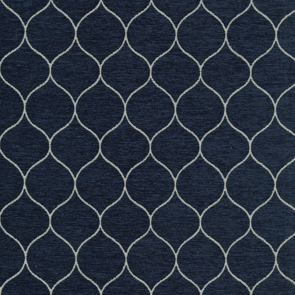 Selestial 305 Midnight by ABBEYSHEA Designer Fabric 85% Polyester, 15% Cotton China </p><p>Repeat: Horizontal: 2.5" (6.35 cm) Up the Roll and Vertical: 2" (5.08 cm) Across the Roll 55" (140 cm) - Swanky Fabrics -