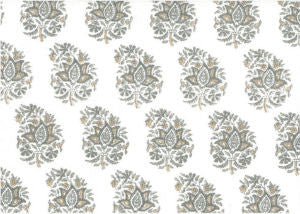 Stratus Driftwood Lw by Norbar Designer Fabric ROMANCE 100% COTTON SPAIN 6 1/2"V 3"H 55 - Swanky Fabrics -