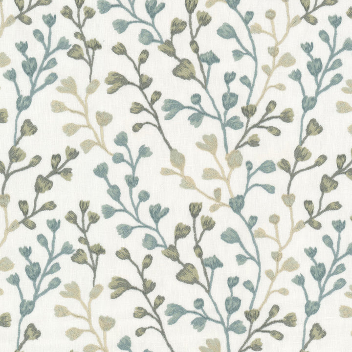 Stumble 1 Seaglass by Stout Designer Fabric RAINBOW LIBRARY VAPOR/SEAGLASS 72%POL 28%COT INDIA Horizontal: 13.250 and Vertical: 9.125 54 in - Swanky Fabrics -