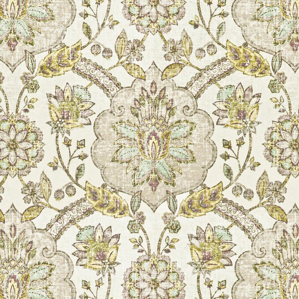 Suave 1 Heather by Stout Designer Fabric Rainbow Library Leaf/Lavender 100% Cotton USA FLAME RETARDANT-U.F.A.C. CLASS 1 (OR A) CATB 117-2013 WYZENBEEK 15 000 DOUBLE RUB WEAR TEST (HEAVY DUTY) Horizontal: 27 and Vertical: 27 54 in - Swanky Fabrics -