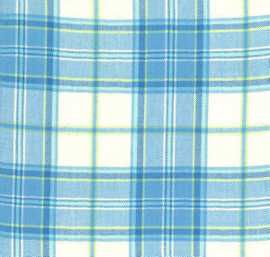 Sumner Capri Blue 512 by Norbar Designer Fabric PRISM BLUES 100% COTTON INDIA 7"V 6 1/2"H 54 - Swanky Fabrics -