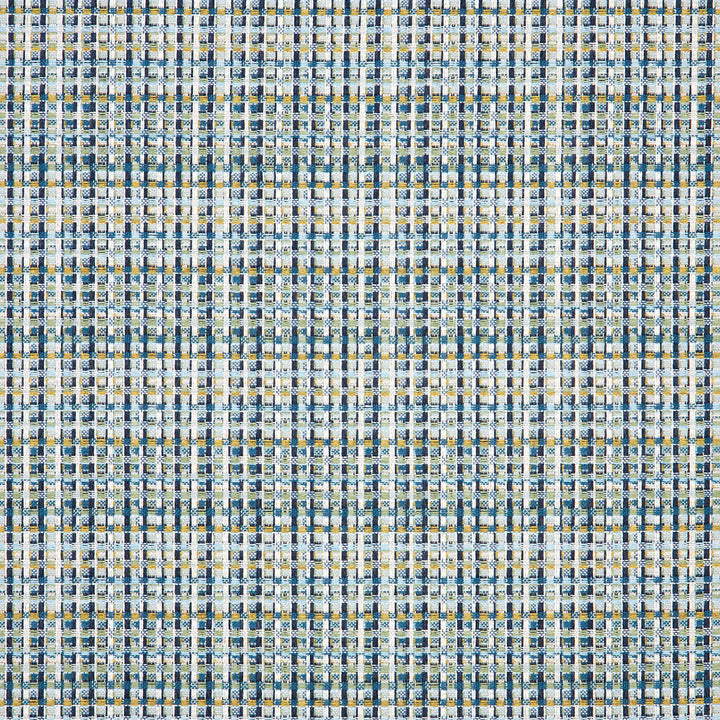 16009-0002 Principle Lagoon by Sunbrella Designer Fabric Sunbrella 98% Sunbrella Solution Dyed Acrylic, 2% Sunbrella Solution Dyed Polyester 25,000 Double Rubs (Wyzenbeek) </p><p>Repeat: Horizontal: 3.2 in. (8.13 cm) across the roll and Vertical: 3.2 in. (8.13 cm) up the roll 54 in. (137 cm) - Swanky Fabrics -