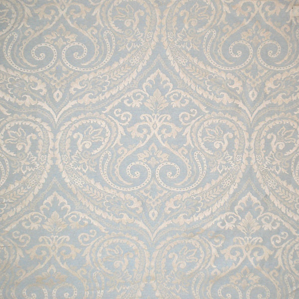 Blanchisserie/Powder Blue 4705-001 by Old World Weavers Designer Fabric 100% LINEN ITALY LIGHT DUTY Horizontal: 35.5" and Vertical: 27.5" 55" - Swanky Fabrics -