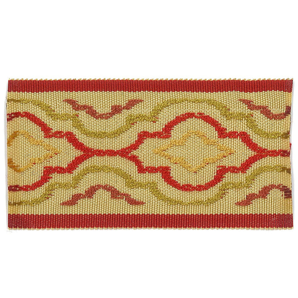 Synergy 4 Berry by Stout Designer Trim Accents Tapes & Borders 83% Spun Viscose 17% Polyester CHINA Horizontal: 2.5 and Vertical: 0 2 in - Swanky Fabrics -